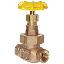 Apollo 122T Series Bronze Globe Valve, Class 150, Inline, Union Bonnet, PTFE Seat, NPT Female
