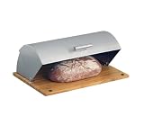 Zeller 25280 Brotkasten, Bamboo/Edelstahl / 40 x 29 x 16