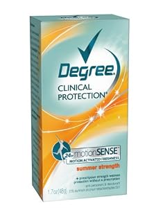 Degree Clinical Protection Antiperspirant and Deodorant, Summer Strength, 1.7 Ounce