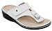 Womens Finn Comfort White Merinos Phuket Comfort Shoe - Sandal, (Anatomically shaped heel cup for ultimate fit)