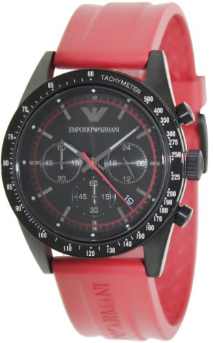 Armani Sportivo Chronograph Rubber - Red Men's watch #AR6114