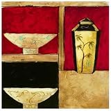 Aegean Balance I By Celeste Peters. ART PRINT ON CANVAS with 1 1/2 inch deep bars. Size: 20 x 22 Inches