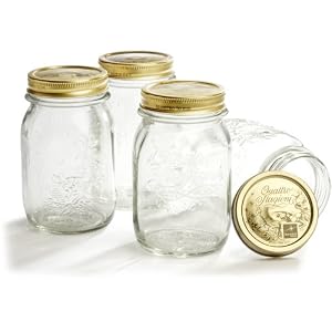 Bormioli Rocco Quattro Stagioni 4 Piece Canning Jar Set, Gift Boxed