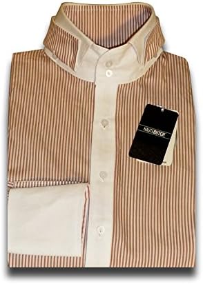 Hautebutch Women's Alpha Sport Shirt Long Sleeves Small Red/White Striped