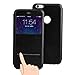 IPhone 6s Plus Case, IPhone 6 Plus Case, DDLBiz Smart Slide Magnet Flip Leather Cover Case for iPhone 6 Plus/6S Plus 5.5Inch (Black)