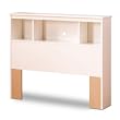Crystal Collection Bookcase Headboard in Pure White Finish By South Shore
