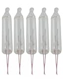 5 Clear Mini Christmas Light Replacement Bulbs
