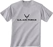 Air Force Short Sleeve T-Shirt - Authentic Military Style Physical Training T-Shirt in gray
