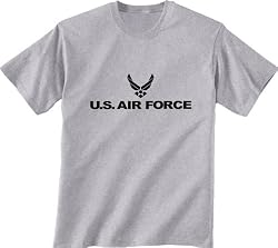 Air Force S/S T-Shirt - Authentic Military Style Physical Training T-Shirt in gray