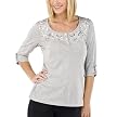 Merona&reg; Women's Elbow Sleeve Top - Heather Gray