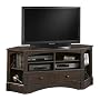 Corner TV Stand Entertainment Center - Antiqued Finish