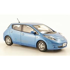 Nissan Leaf, met.-bleu, 2010, Model Car, J-Collection 1:43
