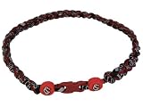 South Carolina Gamecocks Titanium 3 Rope Tornado / Twist Necklace Red & Black 18 Inches *2012-2013 Style*