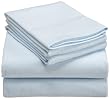 Pinzon 170-Gram Bamboo Flannel Queen Sheet Set, Aqua