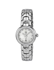 Tag Heuer Link Diamond Silver Guilloche Steel Ladies Watch WAT1414.BA0954