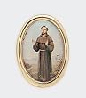 Gold Plated Religious Lapel Pin - Saint Francis