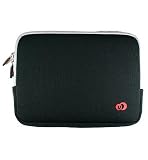 Premium Laptop Neoprene Sleeve Case Cover for Sony Electronic Reading Device PRS-505 PRS-500 PRS505 PRS500 eReader e-Reader (PRS505 NOT included), JUSTFIT-BLACK