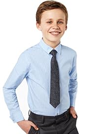 Autograph Pure Cotton Striped Shirt & Tie Set