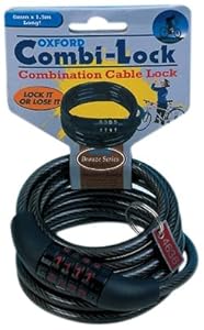 Oxford Combination Cable Lock - Bronze