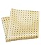 Savile Row Mens Yellow Royal Blue Polka Dot Silk Handkerchief