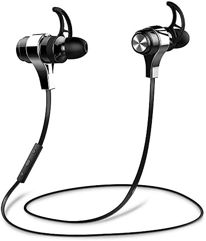 Bluetooth Headset Ansion V8+ Mini Hbs 4.1 Lightweight Wireless Stereo Sports running Bluetooth Headphones Earbuds Noise Cancelling Headset W/Mic In-ear Earphone HandFree for Smartphones-Black
