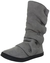 Blowfish Rammed FURR leather BF2487SH-L AU12, Damen Boots, Grau (grey cow suede BF229), EU 39