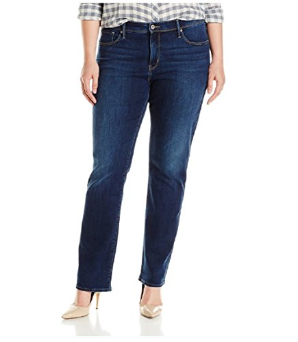 Levi's Women's Plus-Size 512 Straight Leg Jean (16 Long, Mountain Strand (68% Cotton, 23% Polyester, 8% Viscose, 1% Elastane))