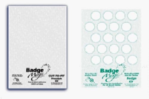 2 Pack Badge Magic Fabric Bond Kits Free Style & Pre-Cut Patch Adhesive