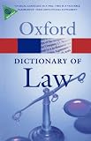 Produkt-Bild: A Dictionary of Law (Oxford Dictionary of Law)