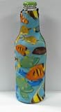 Ocean Fish Collage Neoprene Zippered Bottle Suit Cooler