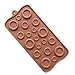 Drhob 1pcs Hot Sale Useful Silicone Chocolate Ice-Cubes Tray Mold For 19 buttons Shape Cooking Tools
