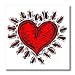 Woodcut Valentine - 8x8 Iron On Heat Transfer For White Material