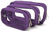 Daymakers of Santa Barbara 3 Pc Set of Small Packies Eggplant