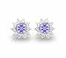 Lavender Cubic Zirconia June Birthstone Round Stud title=