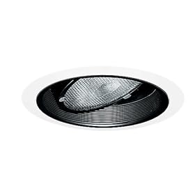 Juno Lighting 688W-WH 5-Inch Adjustable Downlight with Gimbal Ring in White Baffle, White Trim