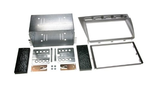 Doppel DIN Blende Komplett-Set Kia Picanto 2005> silver