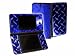 Nintendo DSi XL Color Skin - NEW - BLUE DIAMOND PLATE MIRROR system skins faceplate decal mod