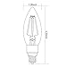 3-PACK 110V 4W E12 Clear LED Filament Bulbs - 2700K Warm White 40W Equivalent LED Filament Light Bulb - E12 Candelabra Base - 400LM 360 Degree Beam Angle