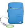 Amazon Kindle DX 3 Pocket Vertical Carrying Sleeve -- Light Blue + White Double Bright Amazon Kindle 2 LED Book Light + Vangoddy tm, Live*Laugh*Love wrist band!!!