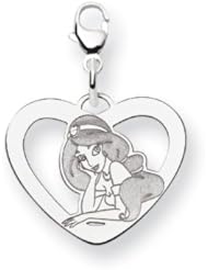 Disney Jasmine Heart Lobster Clasp Charm
