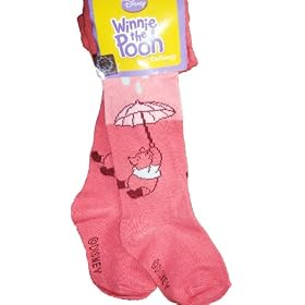 Winnie l'ourson - Collants b�b� fille Disney th�me parapluie rose 6/12mois