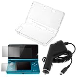 GTMax Crystal Hard Clear Case + Black Rapid Car Charger with IC Chip + Clea ....
