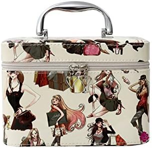 Annie Queen Girls Pattern Portable Cosmetic Case Professional Makeup Box Small