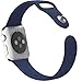 Apple Watch Replacement Band - Valuebuybuy Soft Silicone Replacement Sports Wristbands Straps for Apple Wrist Watch iWatch All Models Formal Colors S/M Size-38mm/Midnight Blue