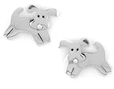 Rover Dog Post Sterling Silver Earrings
