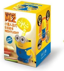 Minions Despicable Me Money Piggy Bank and LED Rechargeable Desk Lamp Dimmable Table Light Night light and Cute Cartoon Money Holder Piggy Bank,Hands Rotatable