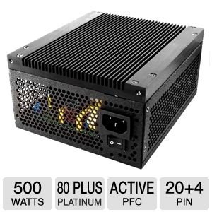 KingWin Stryker 500-Watt ATX 500 Fanless Power Supply STR-500 On Sale