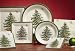 CR Gibson Christmas Tree 8-Inch Spode Appetizer/Dessert Paper Plates, 8-Pack
