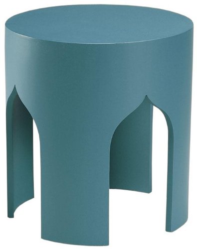 Macau Accent Table 17Hx15.75W BLUE
