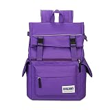 Kmideo　おしゃれ リュック レディース 通学 女子 軽量 Daypack 大容量 アウトドア リュックサック 人気 高校生 学生 かわいい 旅行 デイパック　（パープル）